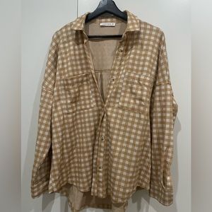 12th Tribe gingham set - button down/pants